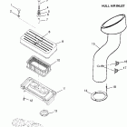 B974072 SL 700 DELUXE Engine air intake / hull air inlet (intl. sl 700 / intl....