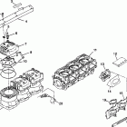 B974090 SL 1050 Cylinder & manifold sl 900 b974091 and sl 1050 b974090