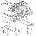 B974090 SL 1050 Engine mounting sl 900 b974091 and sl 1050 b974090