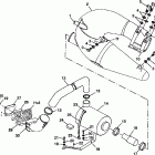 B974090 SL 1050 Exhaust system sl 900 b974091 and sl 1050 b974090