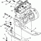 B974473 HURRICANE Engine mounting hurricane b974473 and intl. hurricane i9...