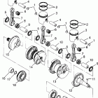 I974088 INTL SL 780 Crankshaft & piston sl 780 b974088 and intl. sl 780 i974...
