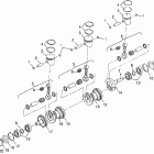 I974590 INTL SLTX Crankshaft & piston sltx b974590 and intl. sltx i974590
