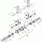 B964066 SL 700 Crankshaft & piston sl 700 b964066 and intl. sl 700 i964...