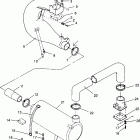 B964066 SL 700 Exhaust system sl 700 b964066 and  intl. sl 700 i964066