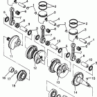 B964087 SL 780 Crankshaft & piston sl 780 b964087 and intl. sl 780 i964...