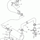 B964087 SL 780 Exhaust system sl 780 b964087 and intl. sl 780 i964087