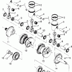 B954070 SL 750 Crankshaft & piston  sl 750 b954070