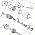 B954070 SL 750 Starting motor assembly sl 750 b954070