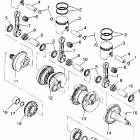 B934058 SL 650 Crankshaft & piston sl 650  /  b934058