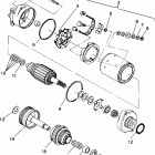 B934058 SL 650 Starting motor assembly sl 650  /  b934058