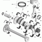 RXP-X 255 and 255 RS, 1503 SCIC HO Коленвал и поршни