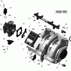RXT-X 255 and 255 RS, 1503 SCIC HO Впускной коллектор и корпус  дросселя