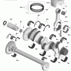 RXT  X 1503 SCIC HO Коленвал и поршни