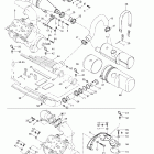 GSX RFI, 5637/5638/5652/5829 Крепление двигателя и глушитель