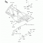 Bayou 250 (KLF250-A6F) Крепление двигателя