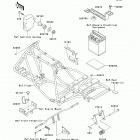 Bayou 250 (KLF250-A6F) Рама ,крепежные детали