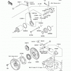 Brute Force 750 4x4i (KVF750-A6F) Starter motor(a6f)