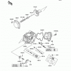 KFX700 (KSV700-C6F) Карбюратор в разборе