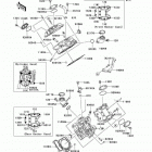 KFX700 (KSV700-C6F) ГОЛОВКА ЦИЛИНДРА