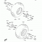 KFX80 (KSF80-A6F) Передняя ступица