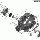 Spyder RT, RTS Roadster SM5 01- clutch cover and water pump