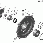 Spyder RT, RTS Roadster SM5 05- diaphragm cover