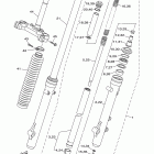 XT250 XT250ZC/XT250Z Передняя вилка