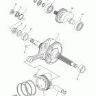 MAJESTY YP400ZW/YP400ZS Коленчатый вал & Поршень