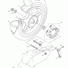 ZUMA 125 YW125ZW/YW125ZL Заднее колесо