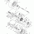 GRIZZLY 350 2WD YFM35GZGR Заднее колесо