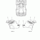 GRIZZLY 700 FI EPS 4WD YFM7FGPZGR/YFM7FGPZL Наклейки