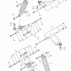 RAPTOR 90 YFM90RZW Front suspension & wheel