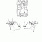 GRIZZLY 550 FI 4WD YFM5FGZL/YFM5FGZGR Наклейки