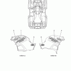 GRIZZLY 700 FI 4WD YFM7FGZL/YFM7FGZGR Наклейки