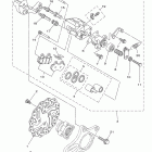 YFZ450X YFZ450XZL/YFZ450XZW Задний тормозной суппорт