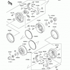 Mule 2510 Diesel (KAF950-A1) Front hubs / brakes(kaf950-a1 / a2)
