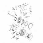 Mini DS 90 4-strokes Cylinder head cover, inlet pipe