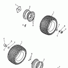 Mini DS 50 2-strokes 08- rear wheel