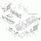 R10HR76AG/AR RANGER 6X6 800 EFI Body, floor and fenders