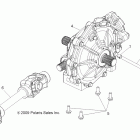 R10HR76AG/AR RANGER 6X6 800 EFI Drive train, mid gearcase mounting