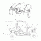 R10VH76AD/AG/AJ/AK/AT RANGER RZR 800 EFI Наклейки