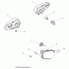 R10VH76AD/AG/AJ/AK/AT RANGER RZR 800 EFI Электрические, фары, задние фары и лампочки