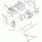 R10VH76AW/AO/AB RANGER RZR Корпус, задняя стойка и крылья