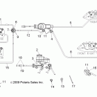 R10WH76AG/AH/AR/AV RANGER 4X4 800 EFI CREW Brakes, lines and master cylinder