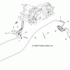 R10WH76AG/AH/AR/AV RANGER 4X4 800 EFI CREW Brakes, park brake asm.
