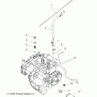 R10WH76AG/AH/AR/AV RANGER 4X4 800 EFI CREW Двигатель, масляный фильтр и измерительный щуп