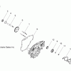 R10WH76AG/AH/AR/AV RANGER 4X4 800 EFI CREW Engine, oil pump and water pump