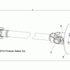 R10RC08GA/GH/FA/FH RANGER EV/INTL 4X4 Кардан передний