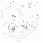 R10VH76 ALL OPTIONS/VY76AZ RANGER RZR 800 EFI Топлевный бак